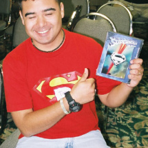 A Superman: The Movie DVD goes to Tim Warren.