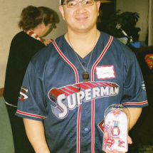 Sale Maika, Jr. wins a Superman digital watch.