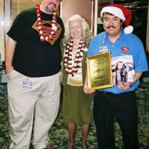 Film and TV Historian John Field, screen legend Noel Neill,and 2005 SupermanHawaii.com Award winner Steven Kanzaki.
