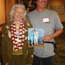 Bert Shibuya poses with Noel Neill.